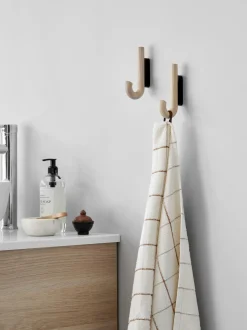 Gancio Da Parete In Legno Di Quercia Umbrella, In Diverse Dimensioni