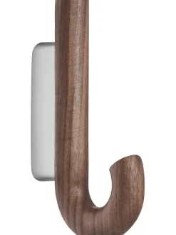 Gancio Da Parete In Legno Di Noce Umbrella, In Diverse Dimensioni