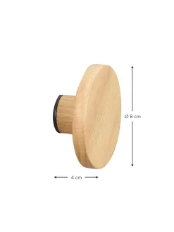 Gancio Da Parete In Legno Di Quercia Milford