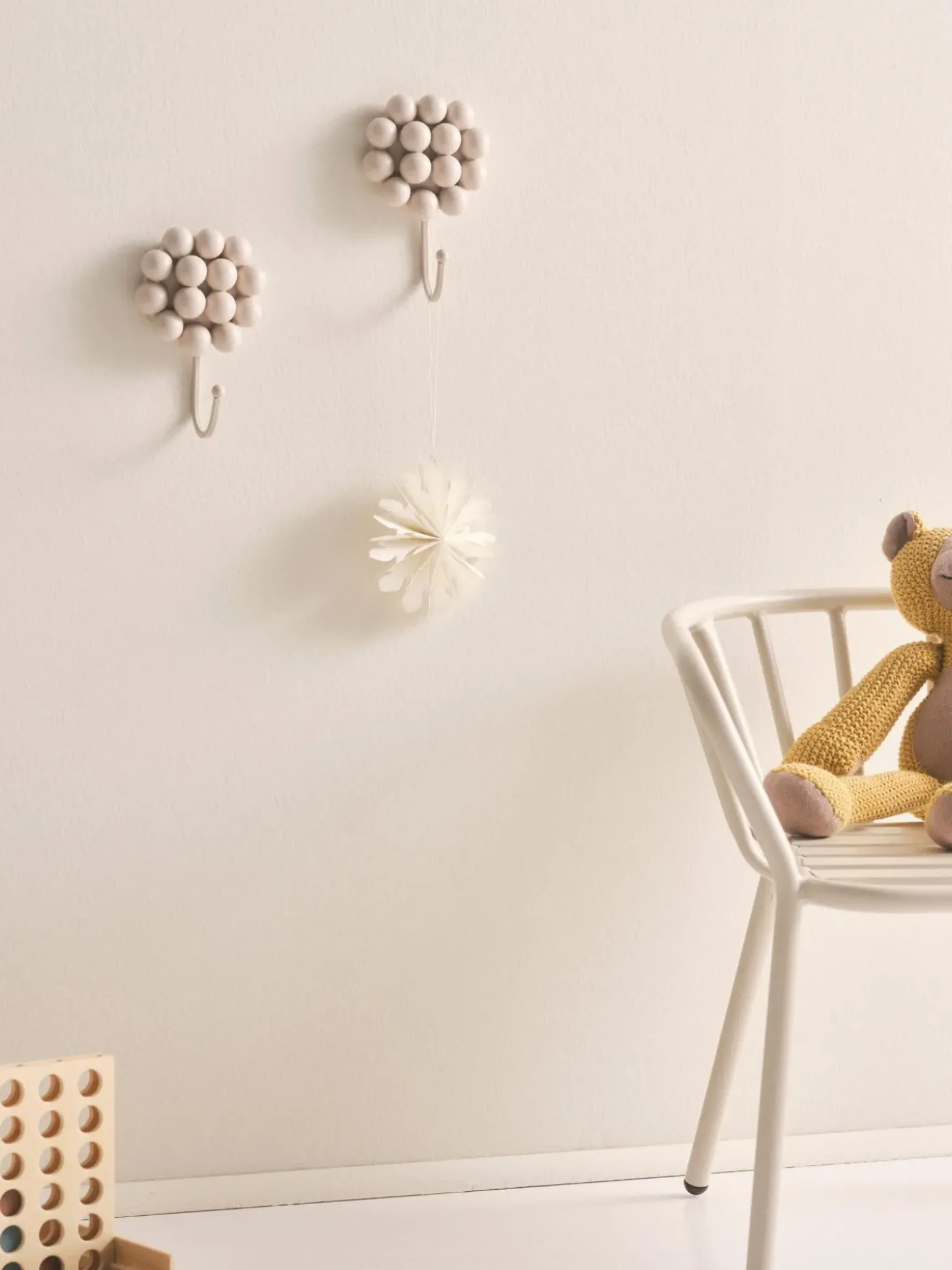 Gancio Da Parete In Porcellana Benevento 2 Pz