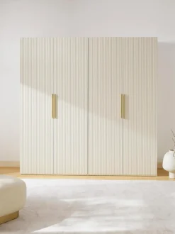 Guardaroba Componibile Con Ante Battenti Simone, Larg. 200 Cm, In Diverse Varianti