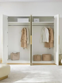 Guardaroba Componibile Con Ante Battenti Simone, Larg. 200 Cm, In Diverse Varianti