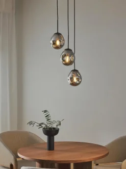 Lampada A Sospensione A Grappolo In Vetro Specchiato Amora