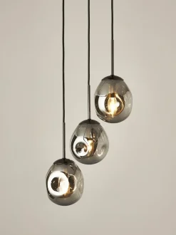 Lampada A Sospensione A Grappolo In Vetro Specchiato Amora