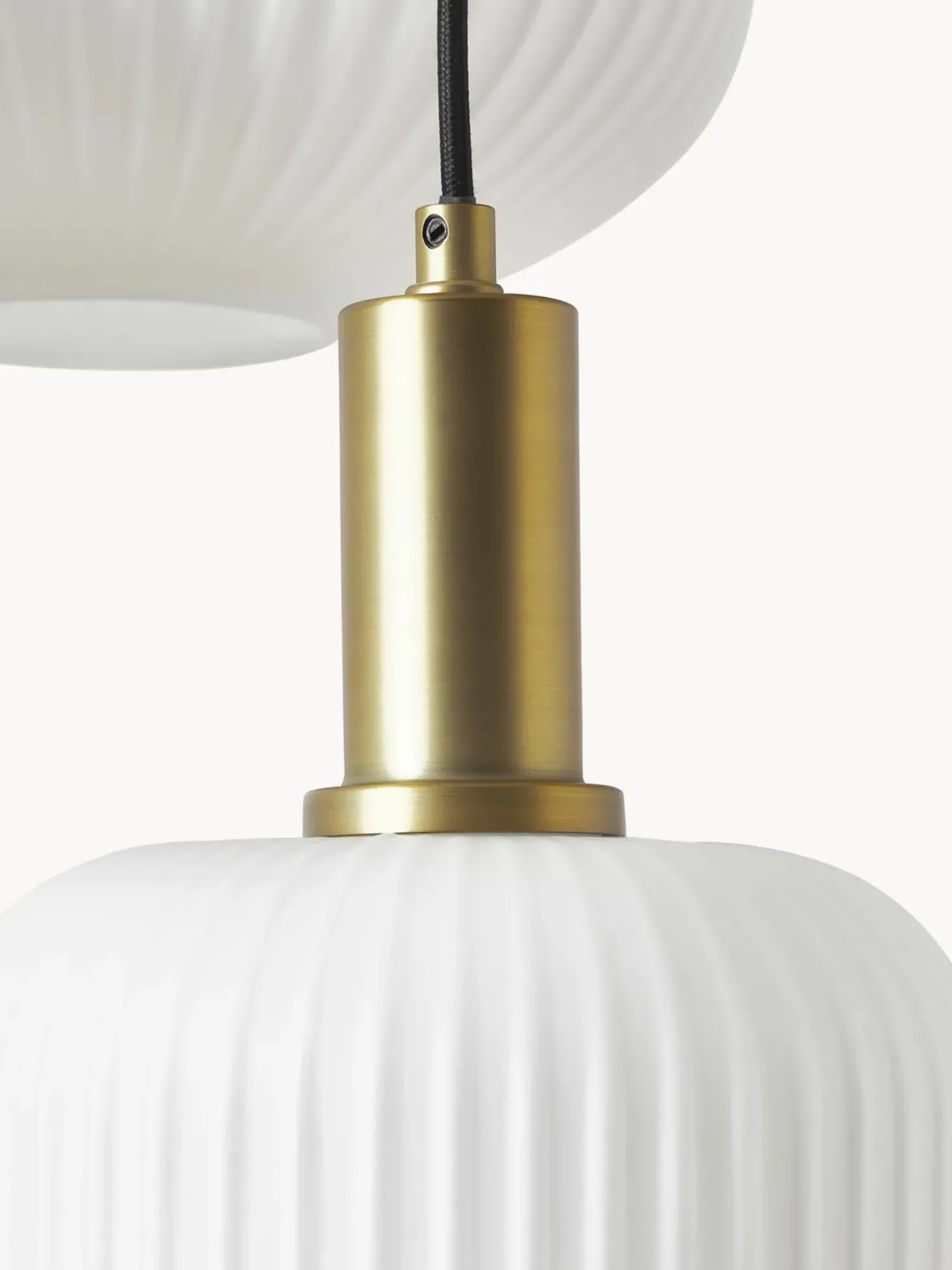 Lampada A Sospensione Cluster In Vetro Opalino Candela