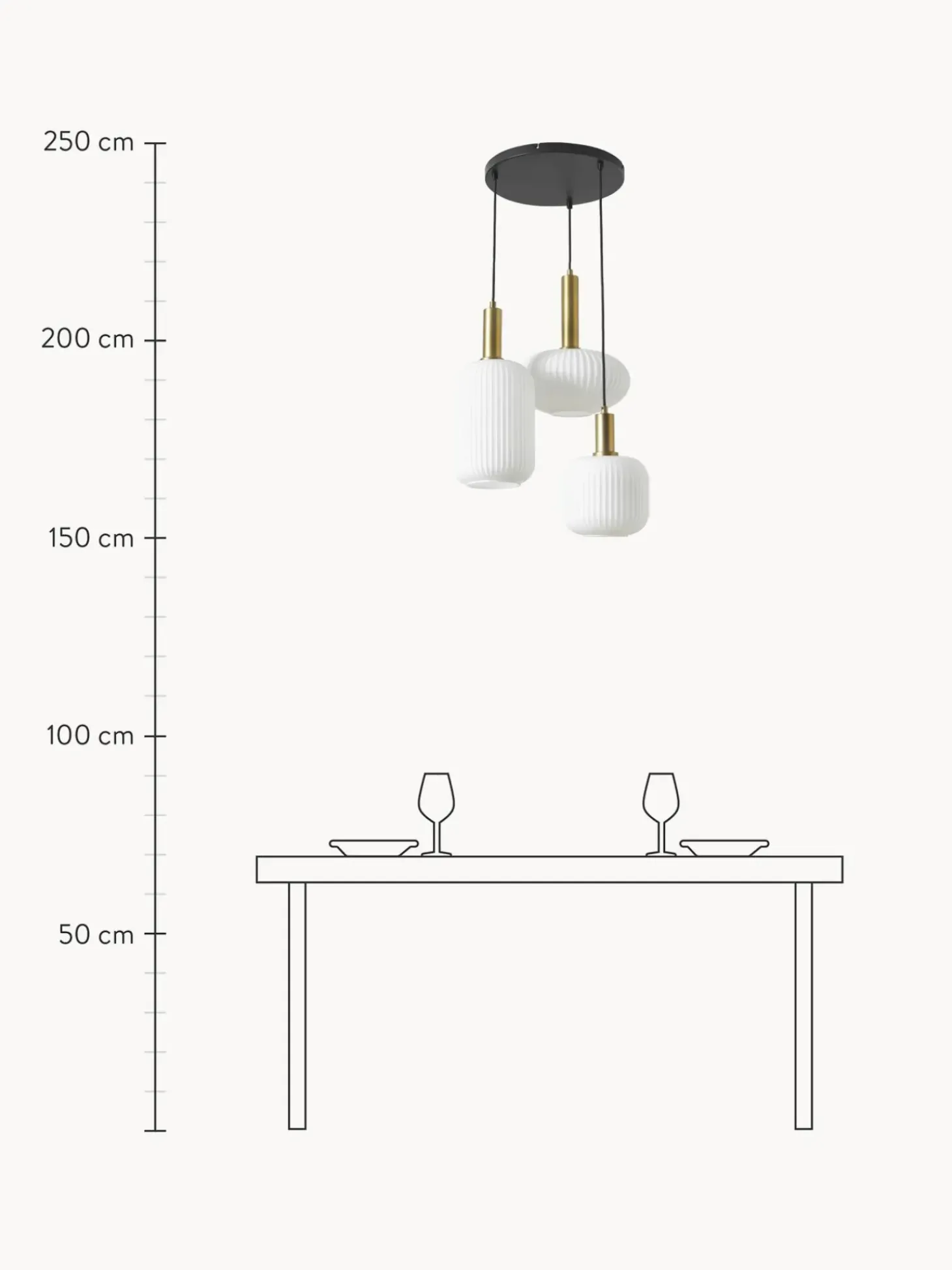 Lampada A Sospensione Cluster In Vetro Opalino Candela