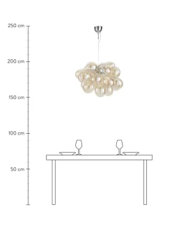 Lampada A Sospensione Con Sfere Di Vetro Gross Grande