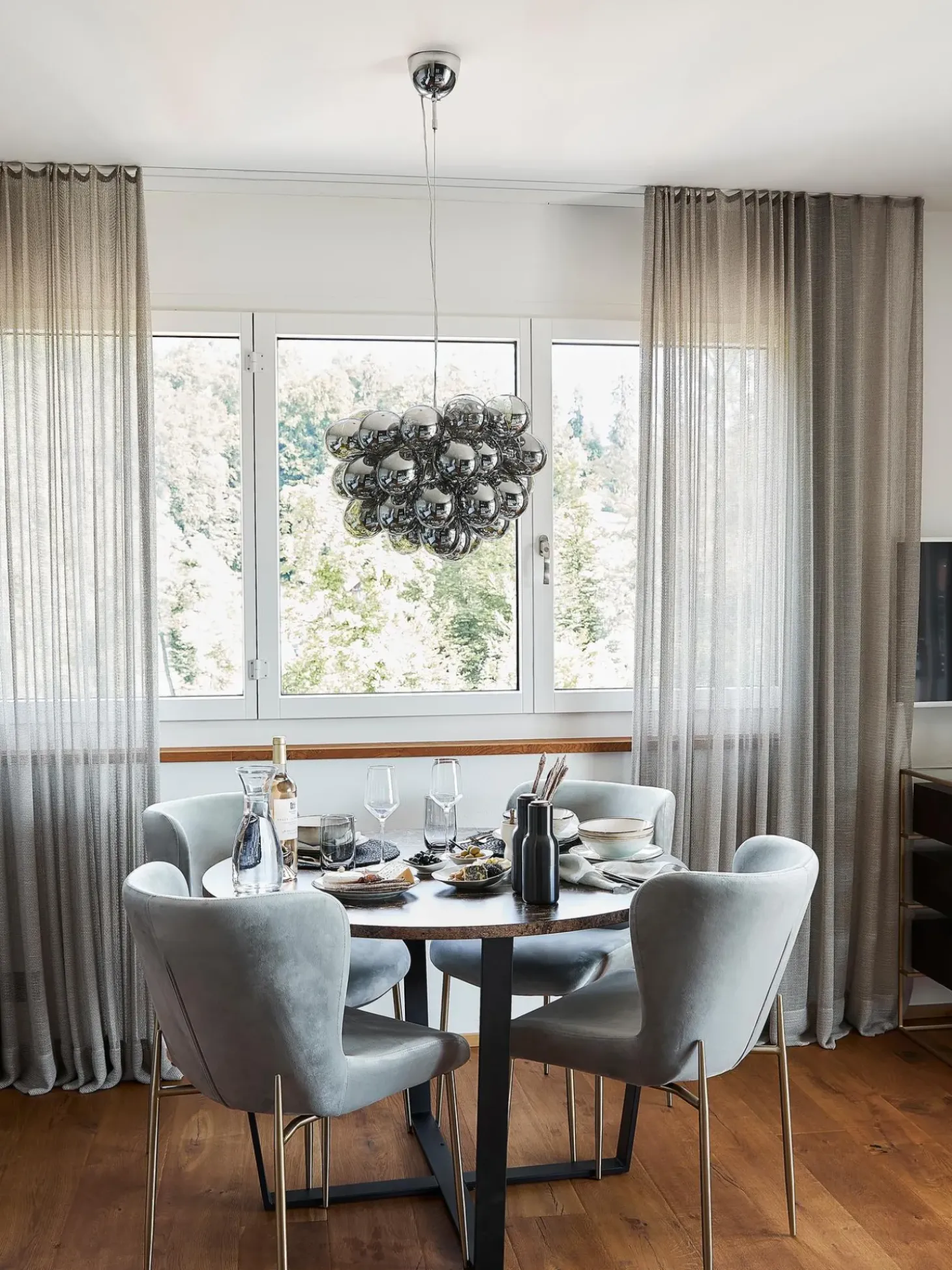 Lampada A Sospensione Con Sfere Di Vetro Gross