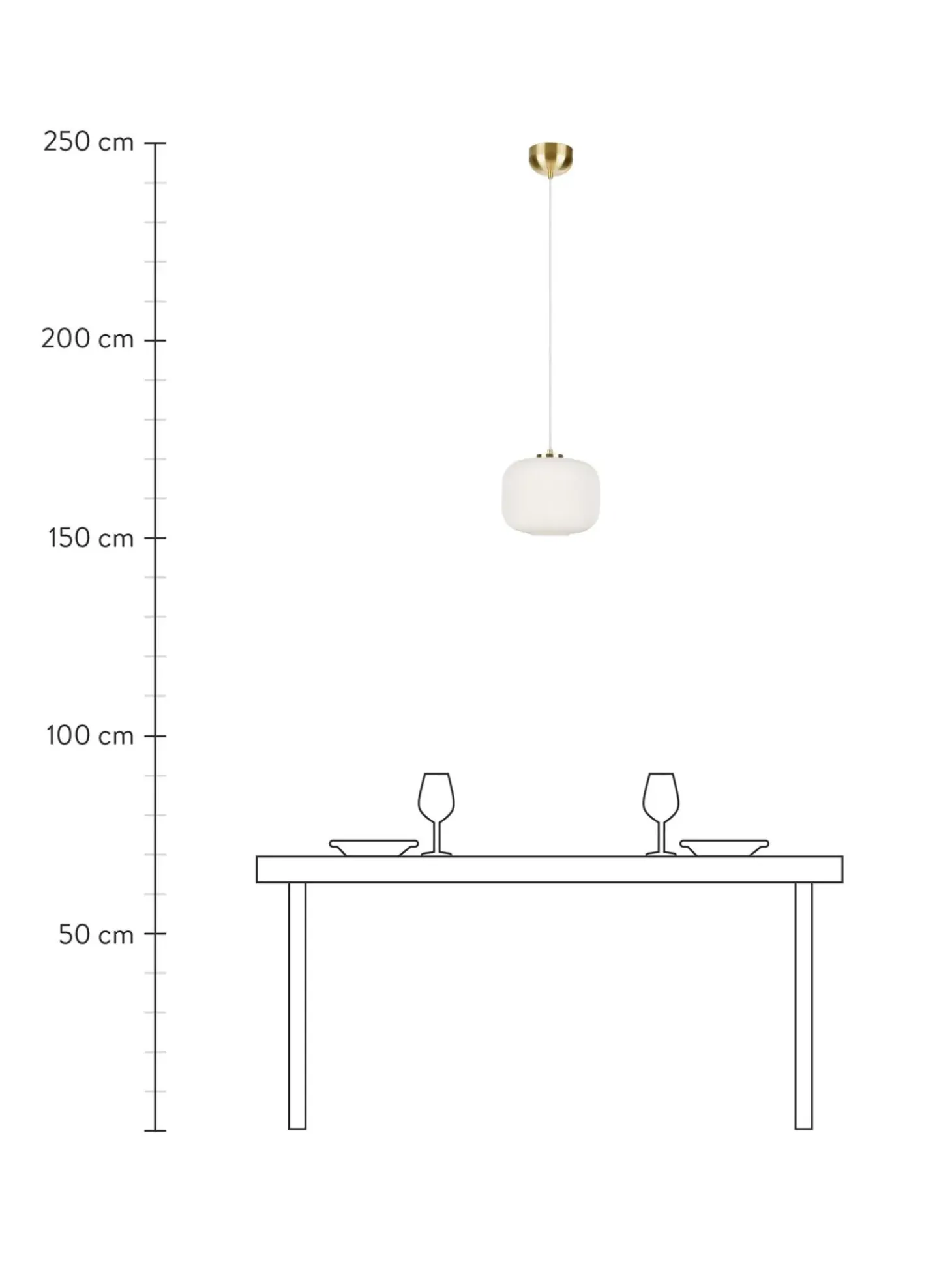 Lampada A Sospensione Con Paralume In Vetro Sober