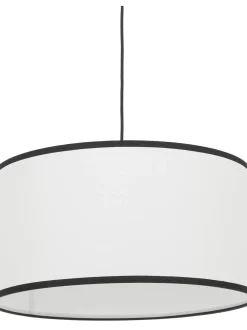 Lampada A Sospensione Con Paralume In Lino Claudette