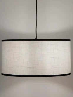 Lampada A Sospensione Con Paralume In Lino Claudette