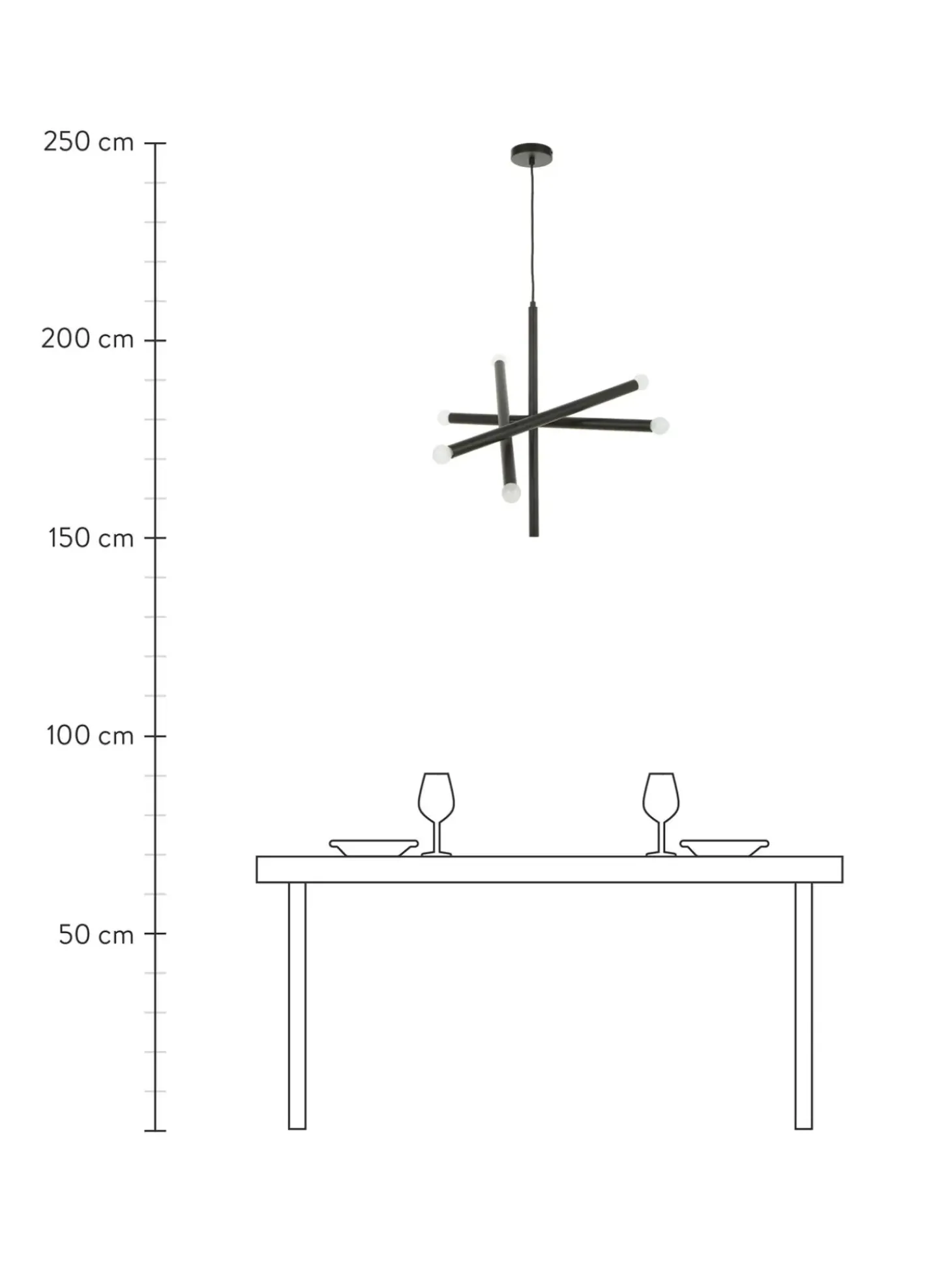 Lampada A Sospensione Di Design Sticks