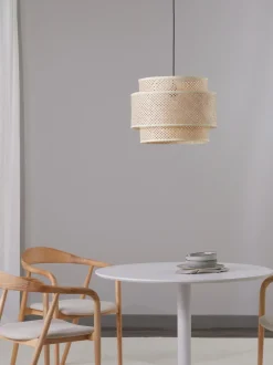 Lampada A Sospensione Di Design In Bambu Finja