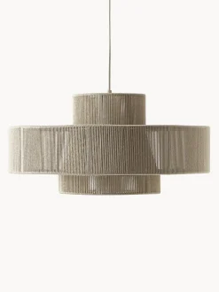 Lampada A Sospensione Grande In Fili Di Lino Lace