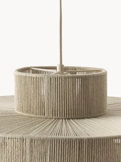 Lampada A Sospensione Grande In Fili Di Lino Lace