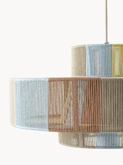 Lampada A Sospensione Grande In Fili Di Lino Lace