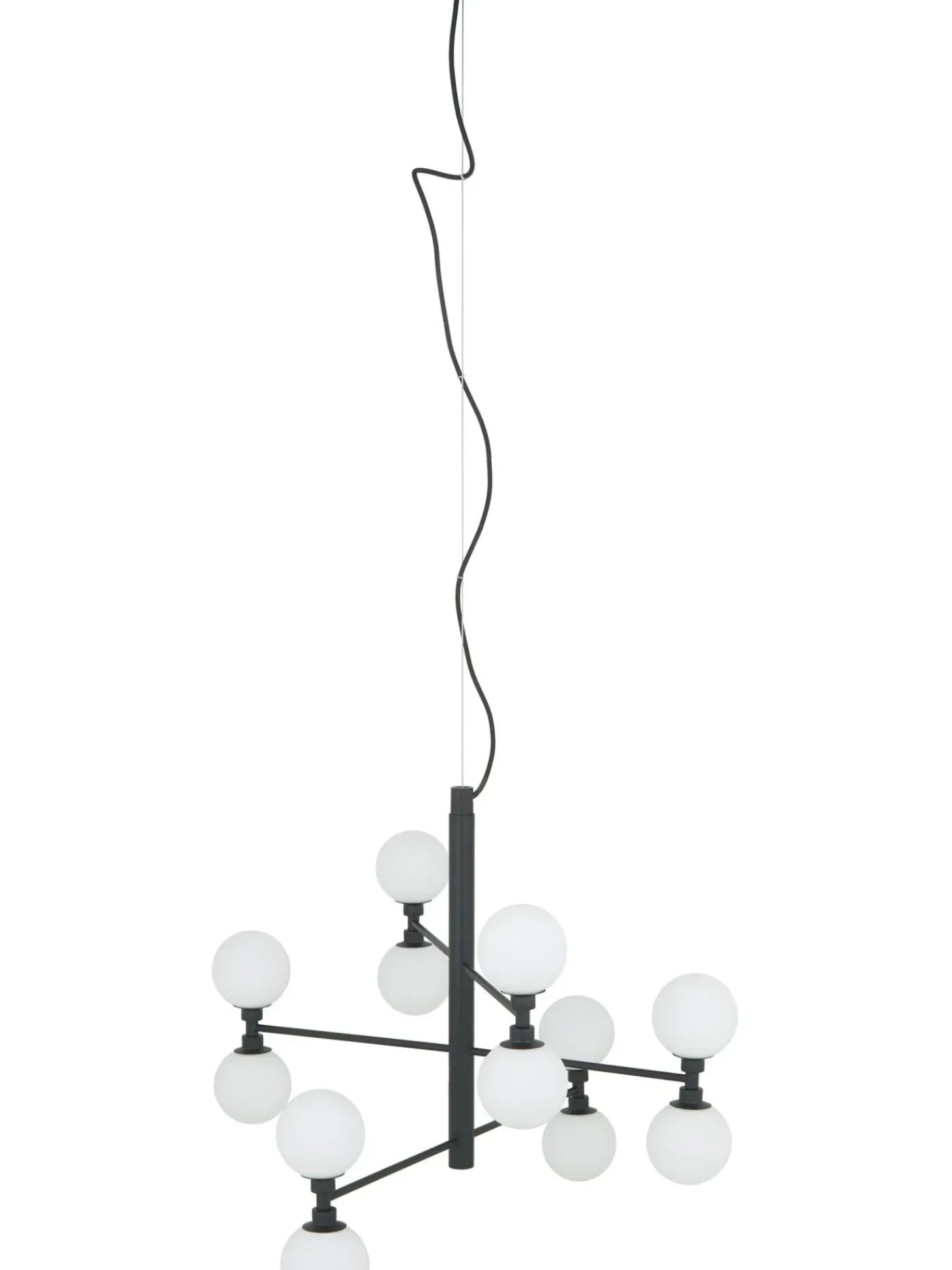 Lampada A Sospensione Grande Con Sfere In Vetro Grover