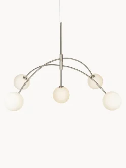 Lampada A Sospensione Grande In Vetro Opale Heaven