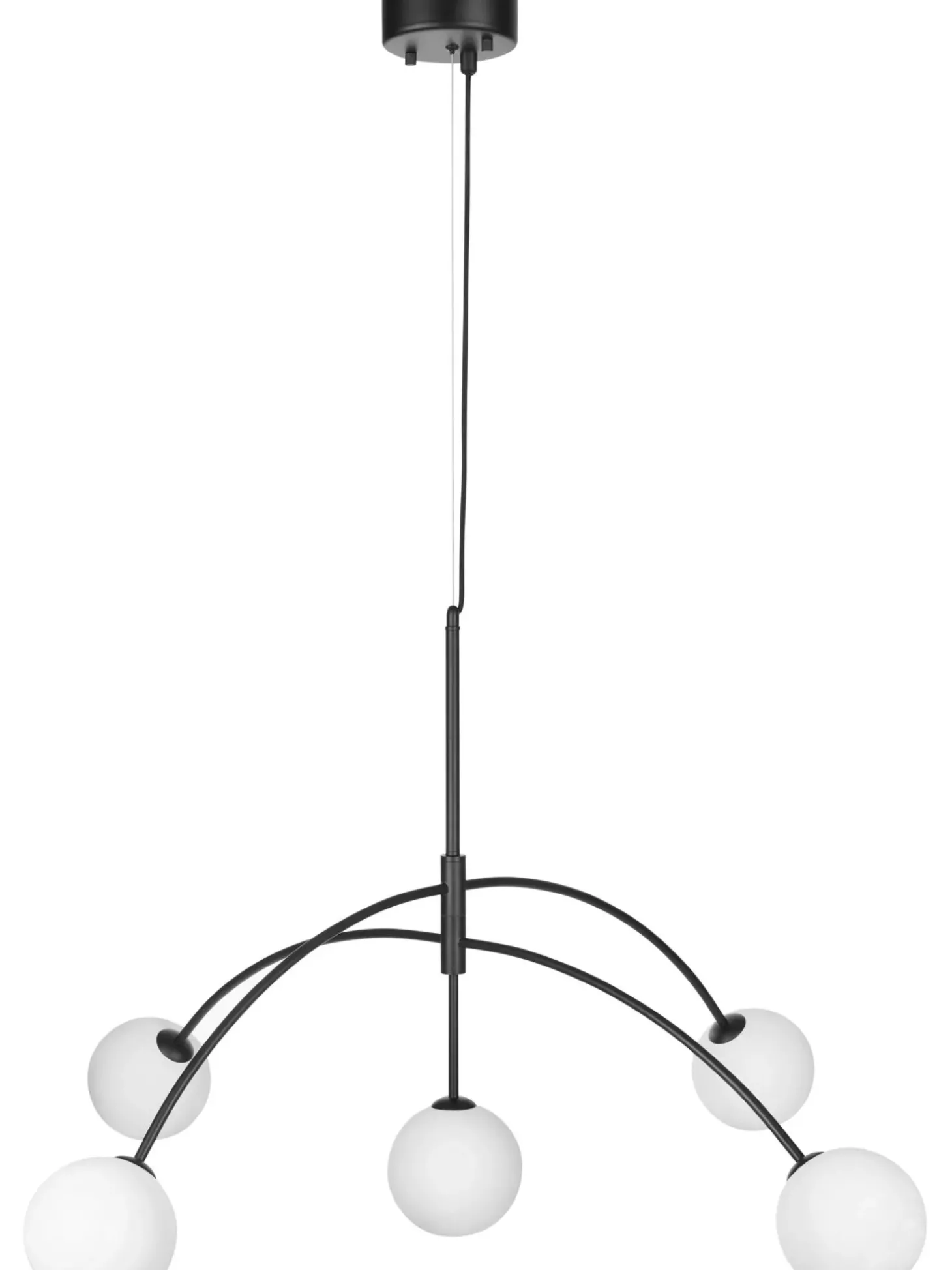 Lampada A Sospensione Grande In Vetro Opale Heaven