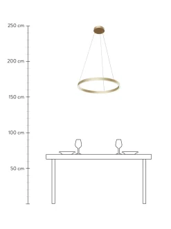 Lampada A Sospensione Grande A Led Rim
