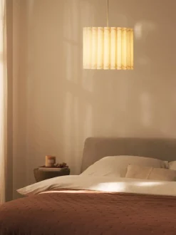 Lampada A Sospensione In Lino Lucina