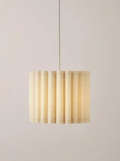 Lampada A Sospensione In Lino Lucina