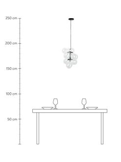 Lampada A Sospensione In Vetro Bubbles