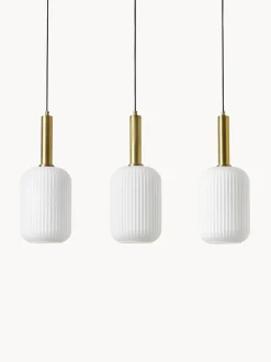 Lampada A Sospensione In Vetro Opalino Candela