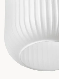 Lampada A Sospensione In Vetro Opalino Candela