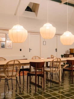 Lampada A Sospensione In Tessuto Intrecciato Beau