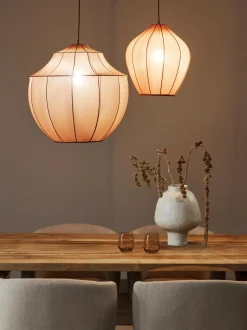 Lampada A Sospensione In Tessuto Intrecciato Beau