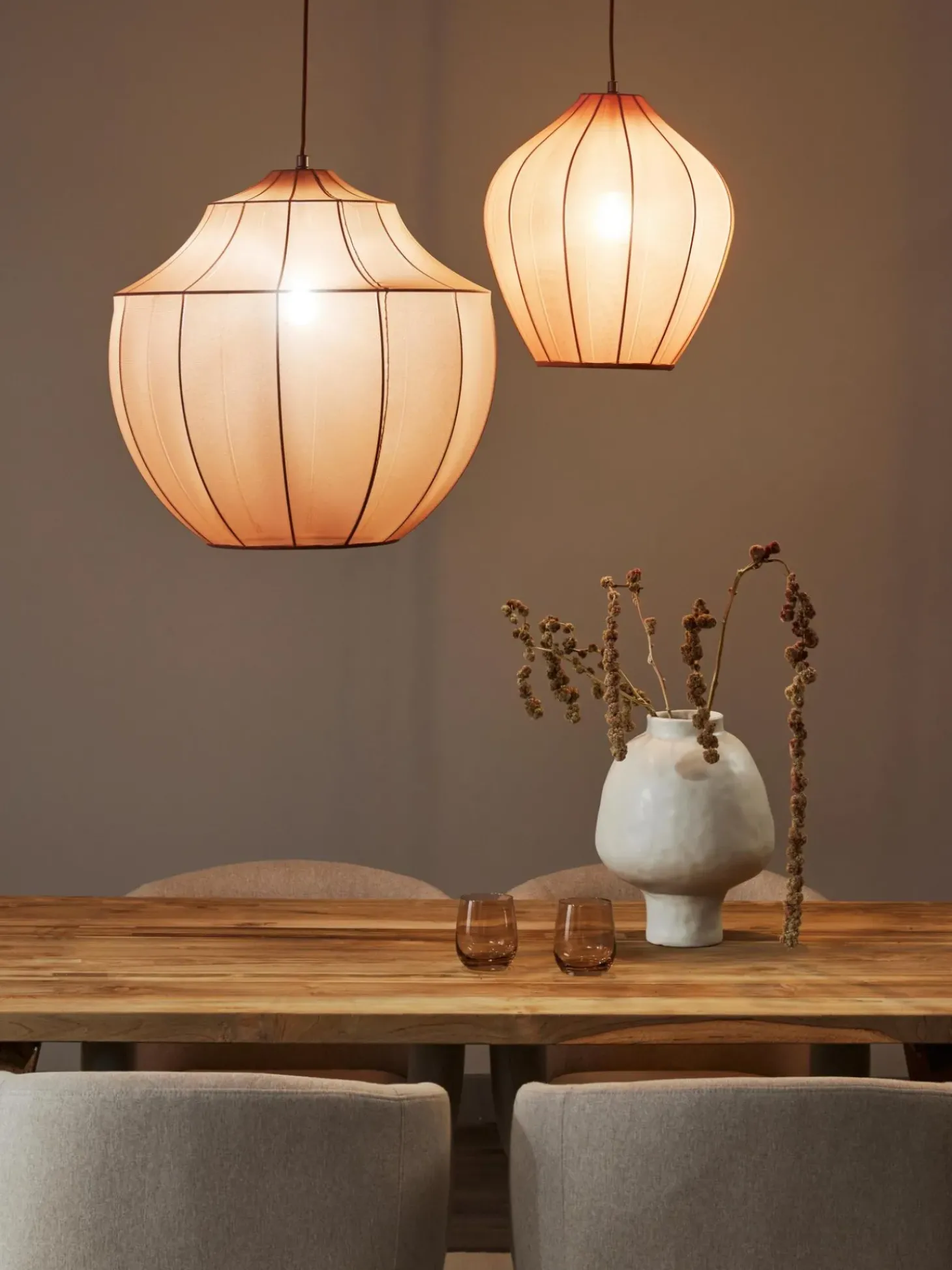 Lampada A Sospensione In Tessuto Intrecciato Beau