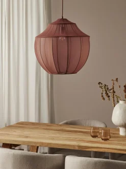 Lampada A Sospensione In Tessuto Intrecciato Beau