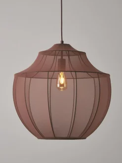 Lampada A Sospensione In Tessuto Intrecciato Beau