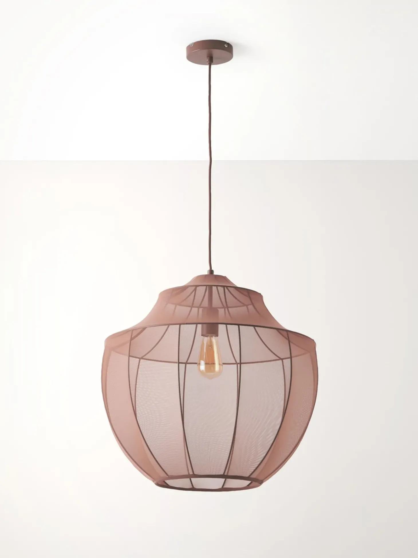 Lampada A Sospensione In Tessuto Intrecciato Beau