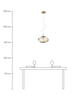 Lampada A Sospensione In Vetro Amora