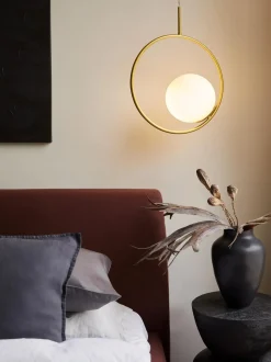 Lampada A Sospensione In Vetro Opalino Chloe