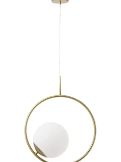 Lampada A Sospensione In Vetro Opalino Chloe