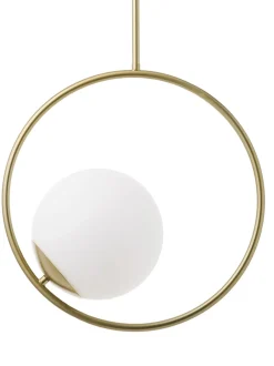 Lampada A Sospensione In Vetro Opalino Chloe