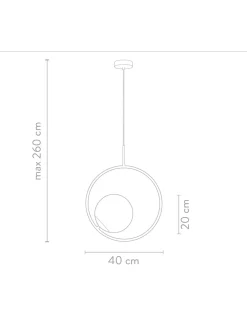 Lampada A Sospensione In Vetro Opalino Chloe