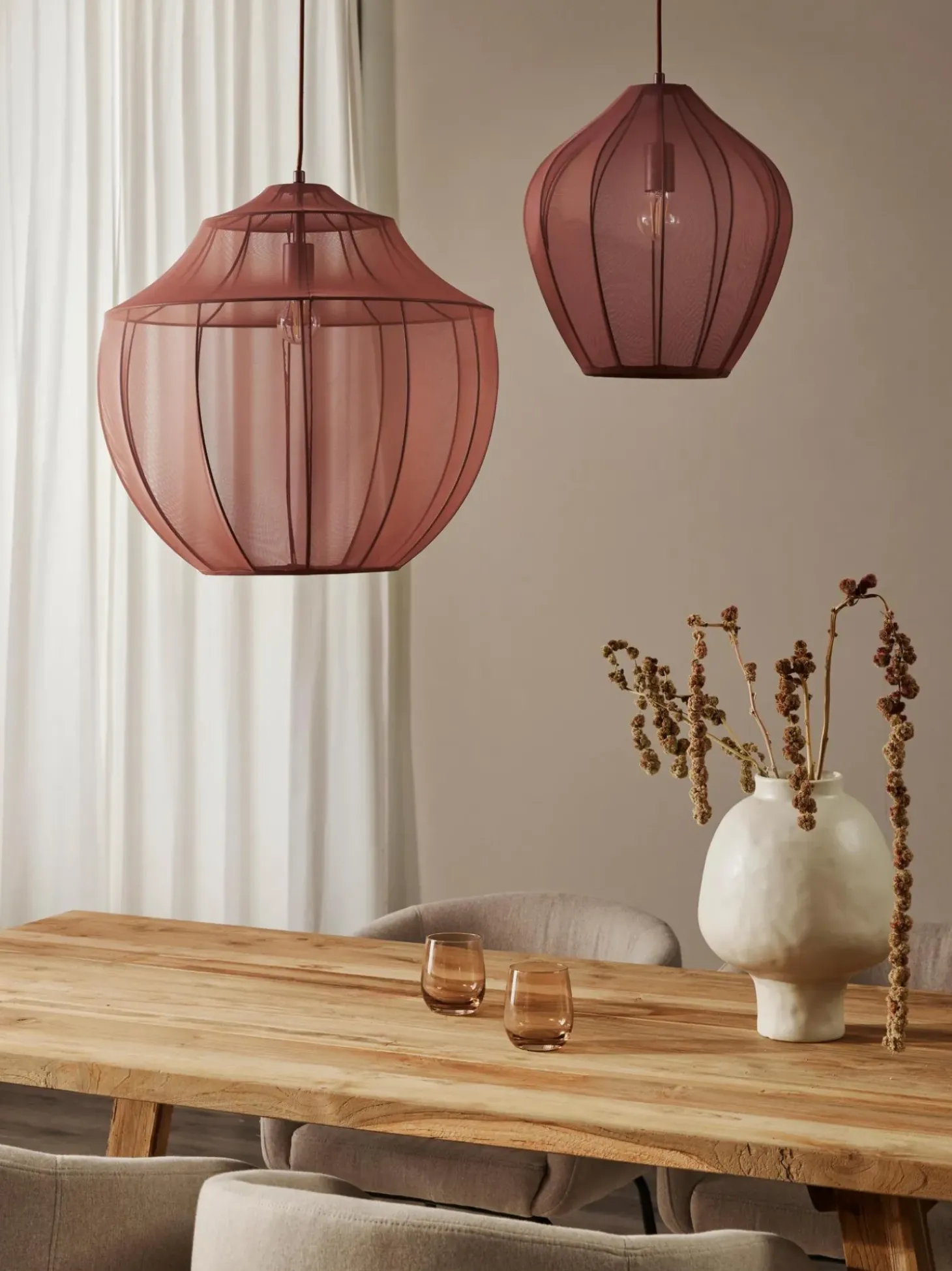 Lampada A Sospensione In Tessuto Intrecciato Beau