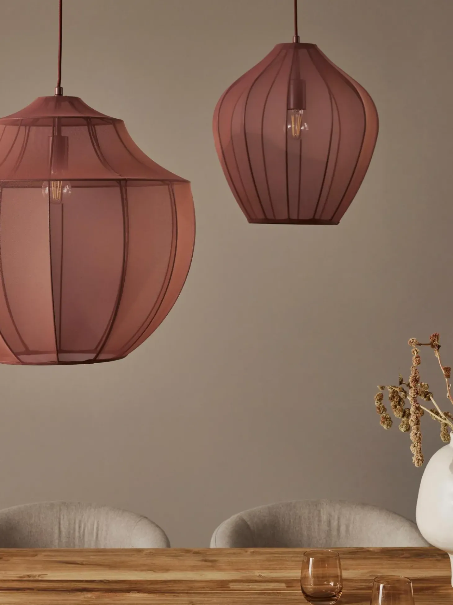 Lampada A Sospensione In Tessuto Intrecciato Beau