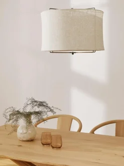 Lampada A Sospensione In Lino Clouds