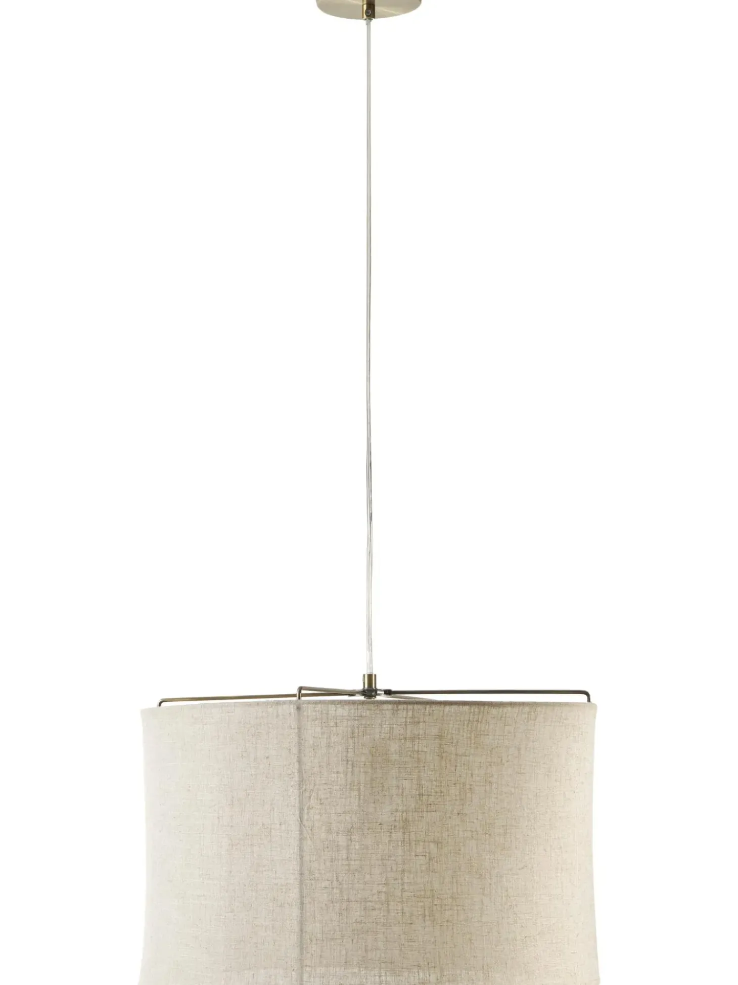 Lampada A Sospensione In Lino Clouds