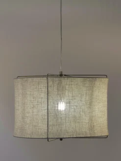 Lampada A Sospensione In Lino Clouds