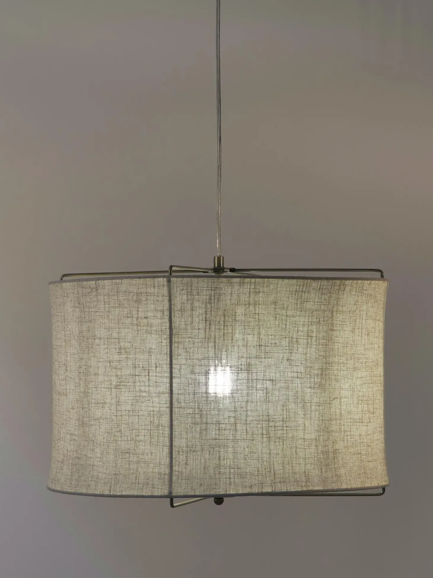 Lampada A Sospensione In Lino Clouds