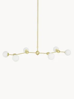 Lampada Grande A Sospensione In Vetro Opale Aurelia