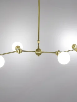 Lampada Grande A Sospensione In Vetro Opale Aurelia