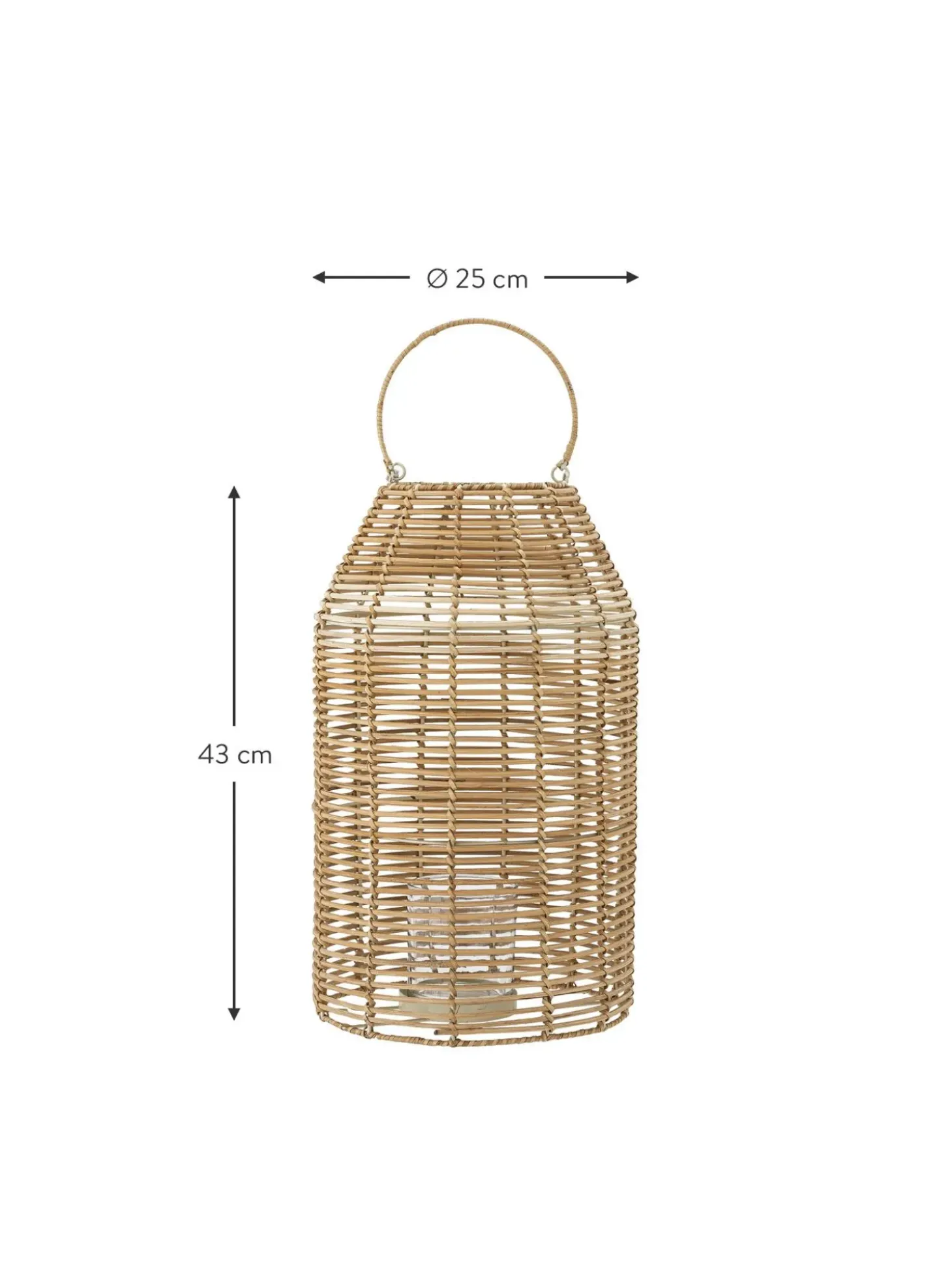 Lanterna In Rattan Ferdi