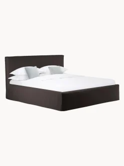 Letto Imbottito Con Contenitore Feather